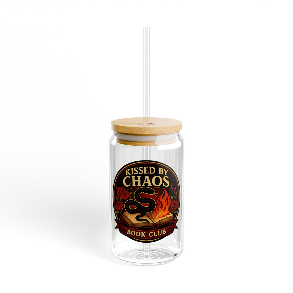 Kissed By Chaos Glass Tumbler