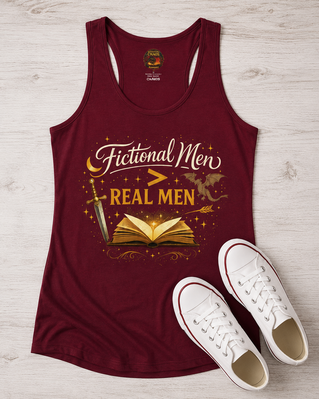 Ruined by Fictional Men - Racerback Tank