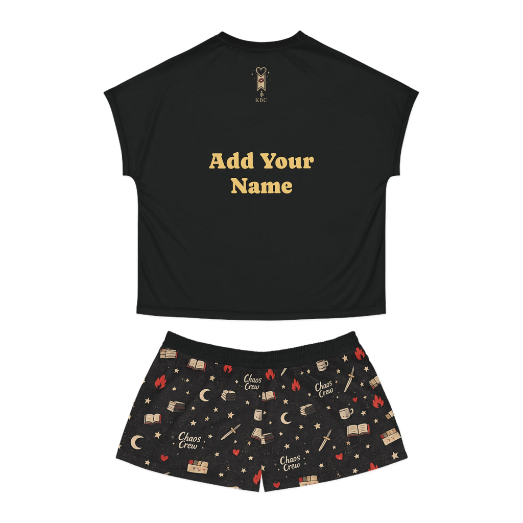 Chaos Crew Midnight Reading Set (Personalised)  💋🔥 Shorts Sleepwear