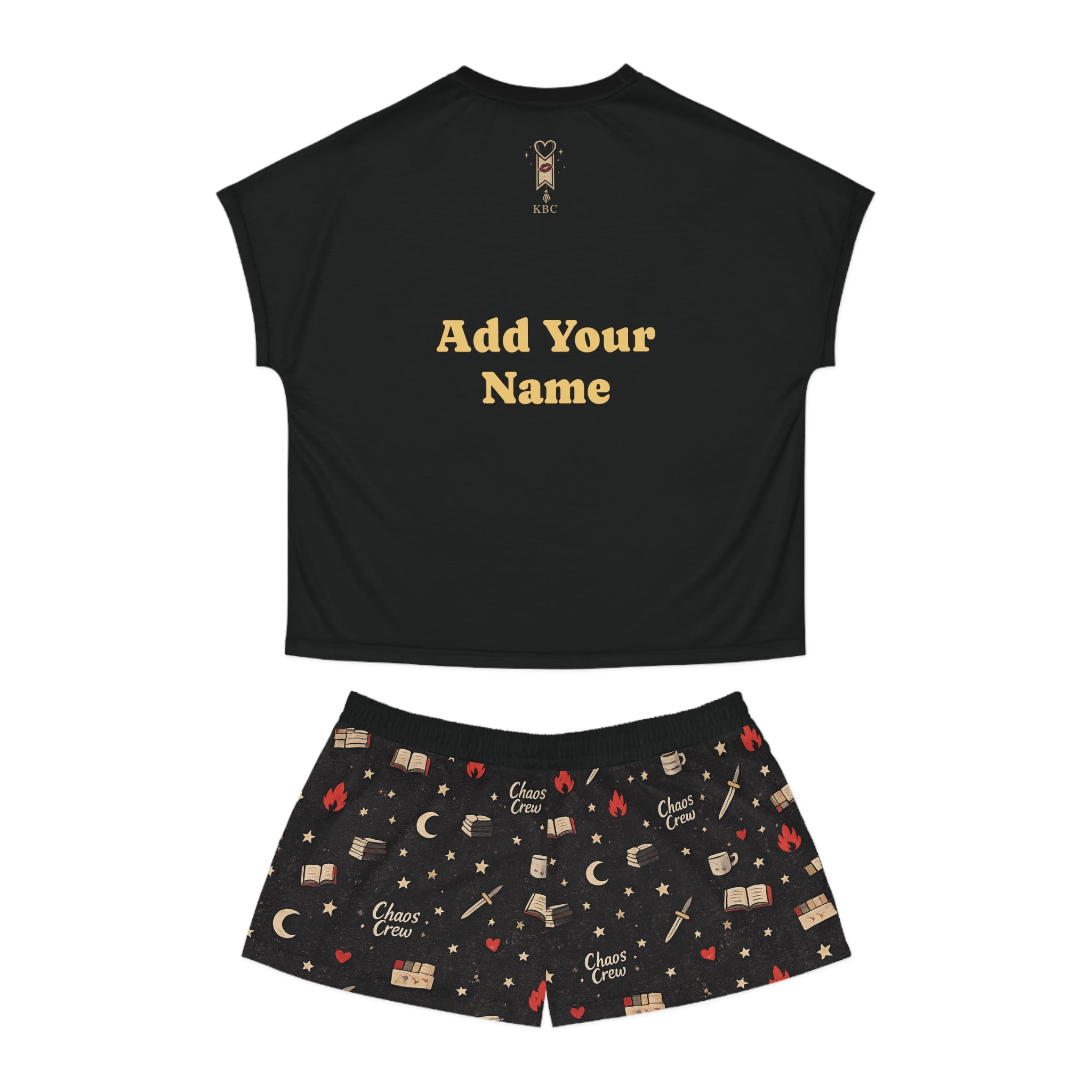 Chaos Crew Midnight Reading Set (Personalised)  💋🔥 Shorts Sleepwear