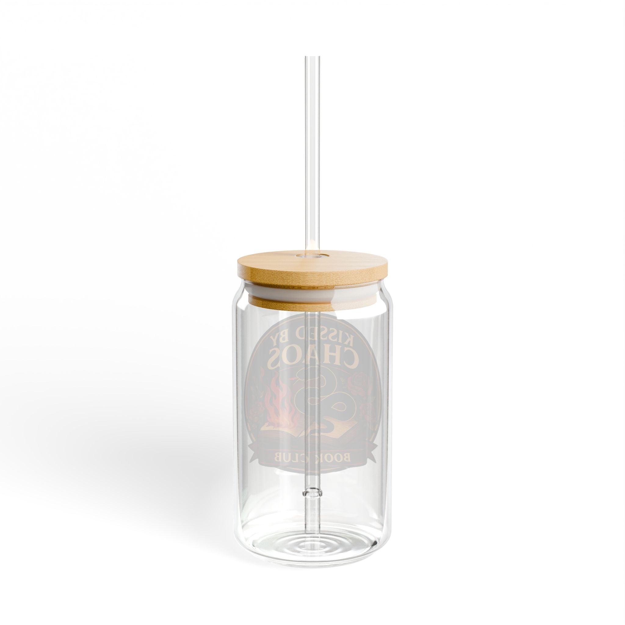 Kissed By Chaos Glass Tumbler