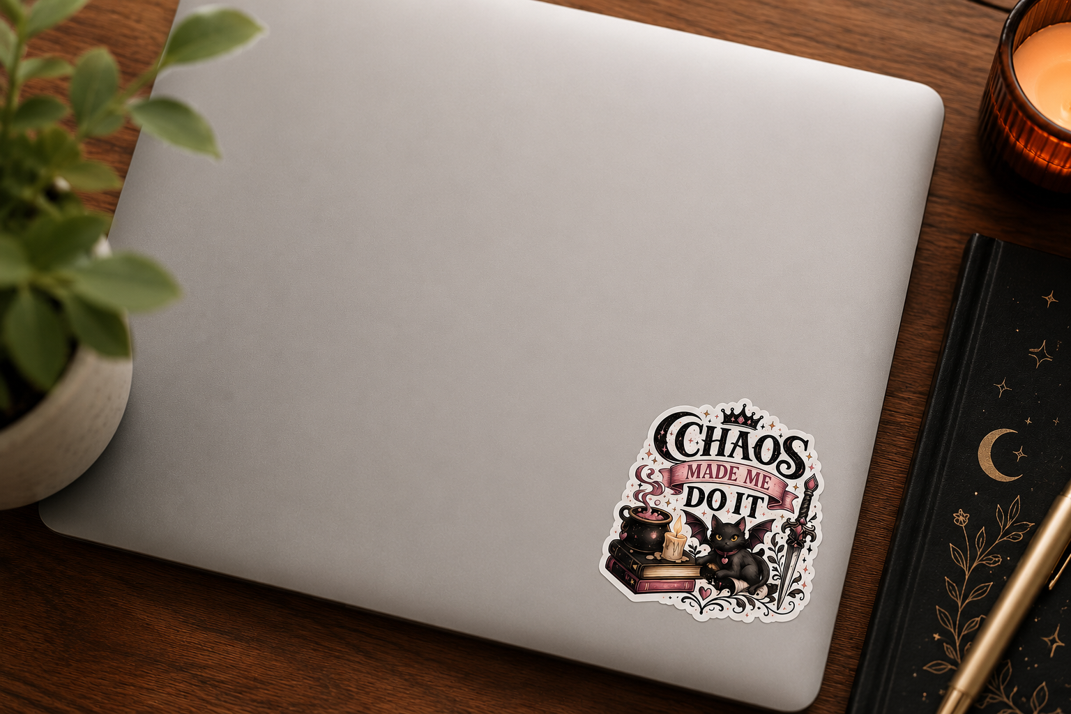 Chaos Made Me Do It Sticker - Small